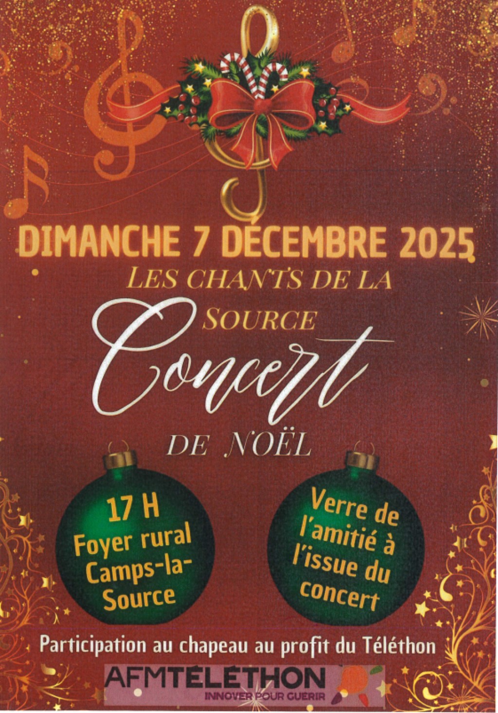 Concert : les chants de la source - musique de noel