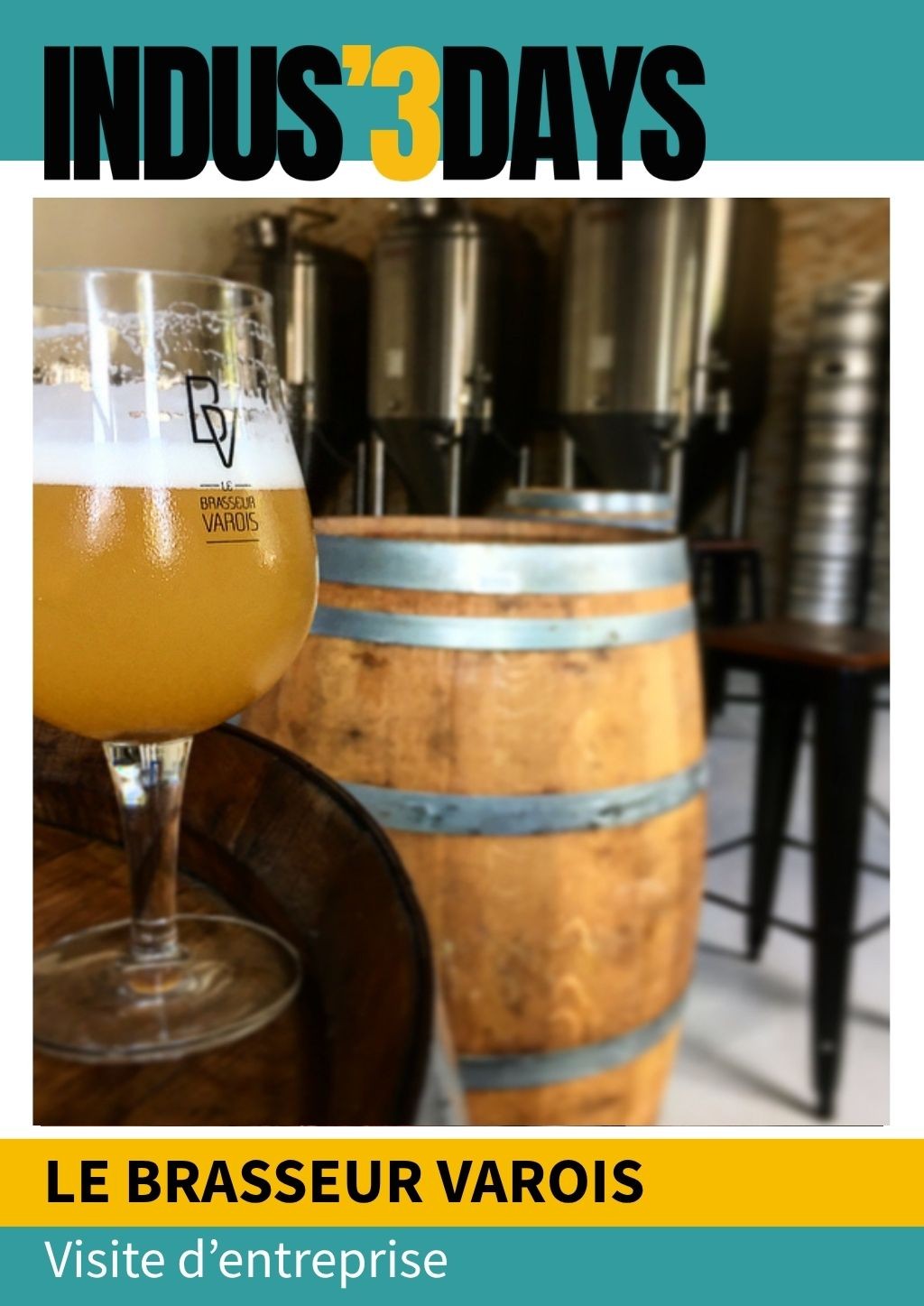 Visite de la brasserie Le Brasseur Varois | Indus'3 Days