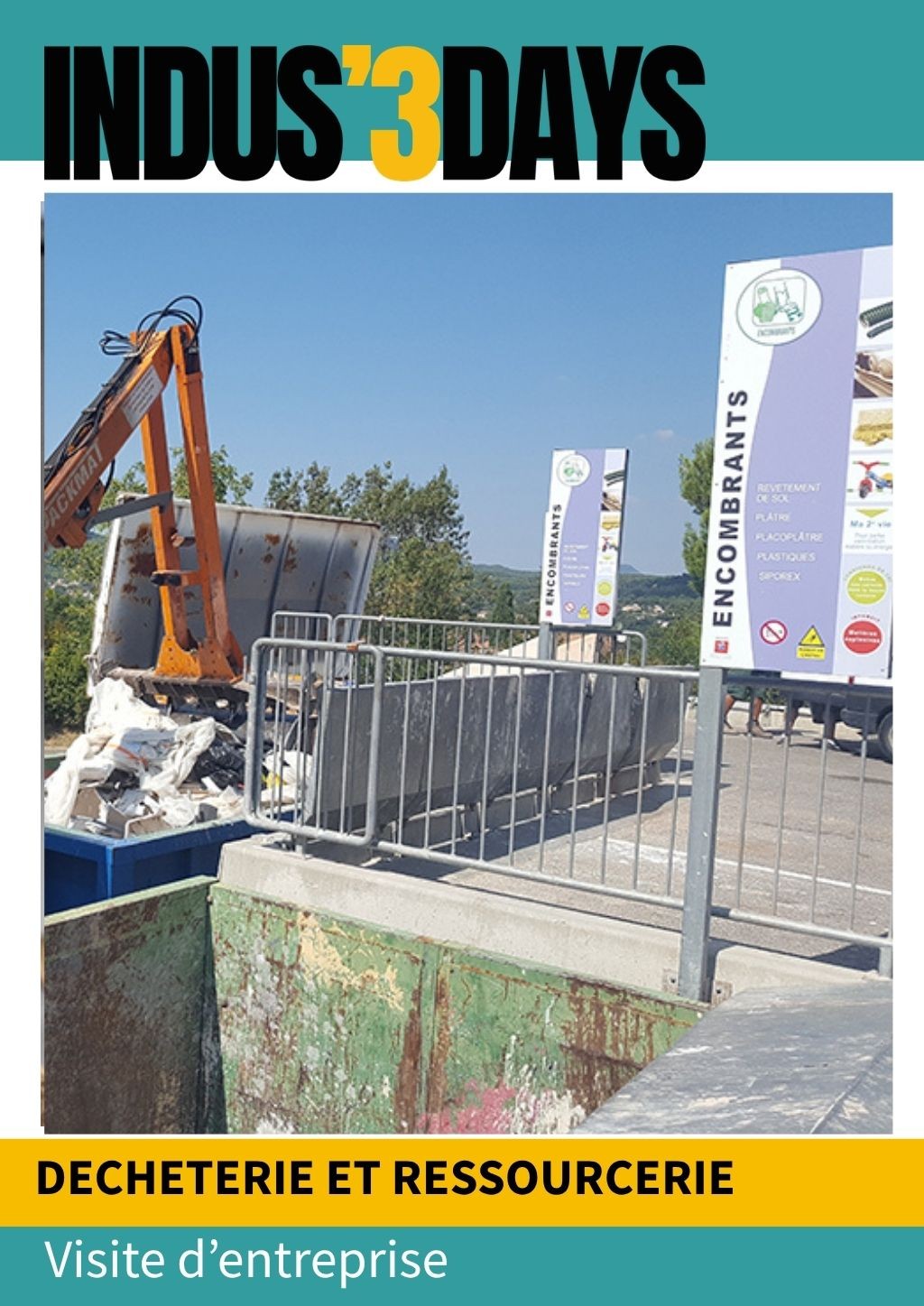 Visite de la déchèterie et ressourcerie de Saint Maximin |  Indus' 3 Days