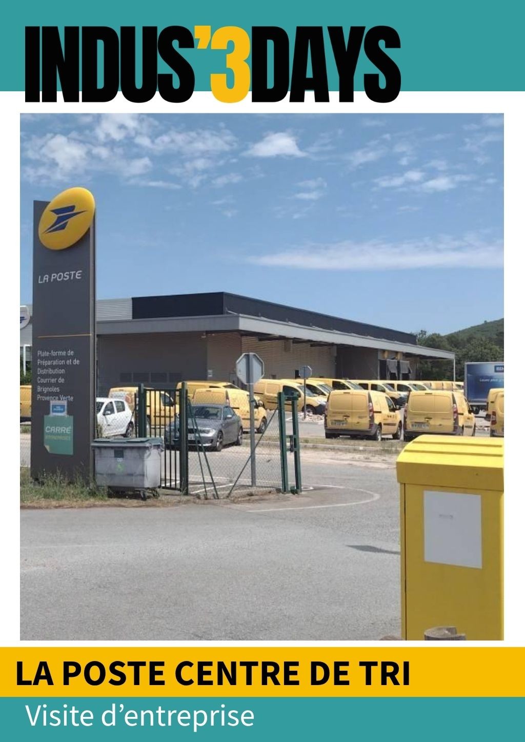 Visite de la Poste Centre de tri | Indus'3 Days