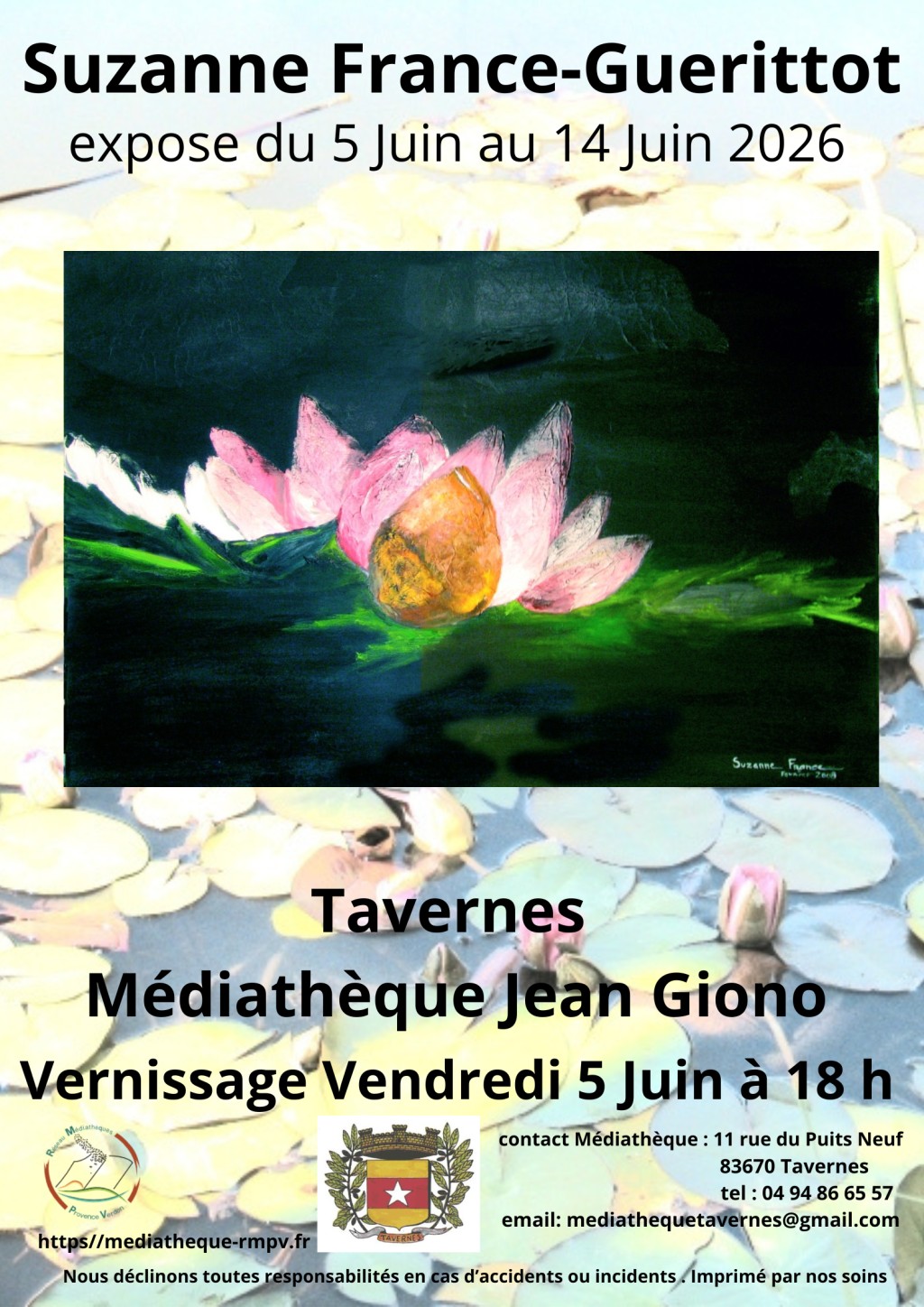 Exposition :  Suzanne France-Guerittot - peintures