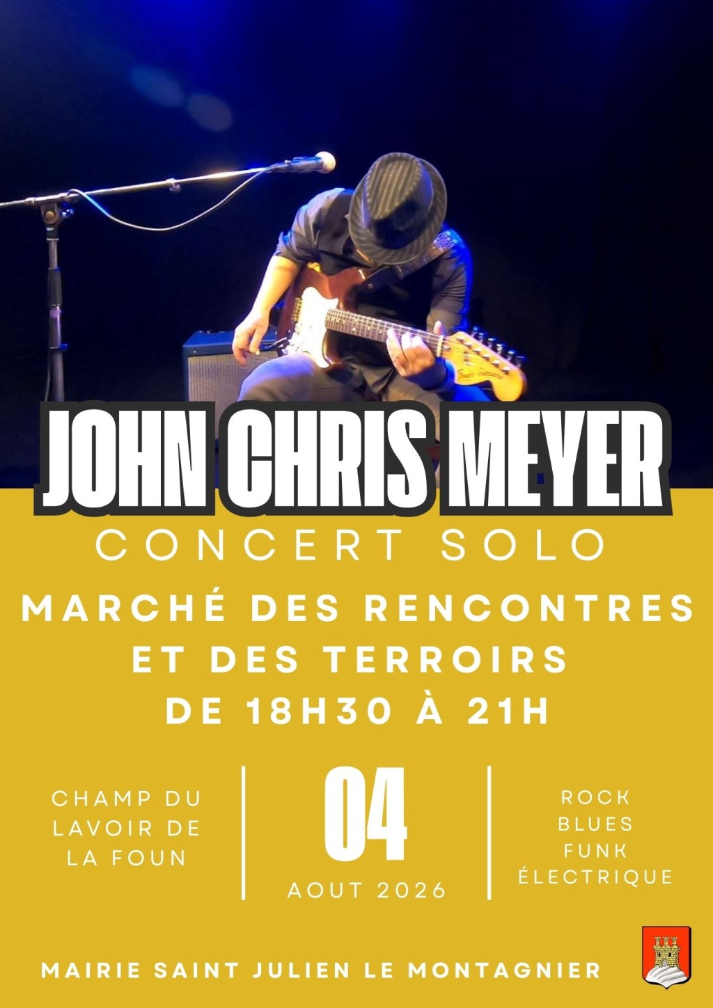 Concert : John Chris Meyer - Solo | Marché des rencontres et des terroirs