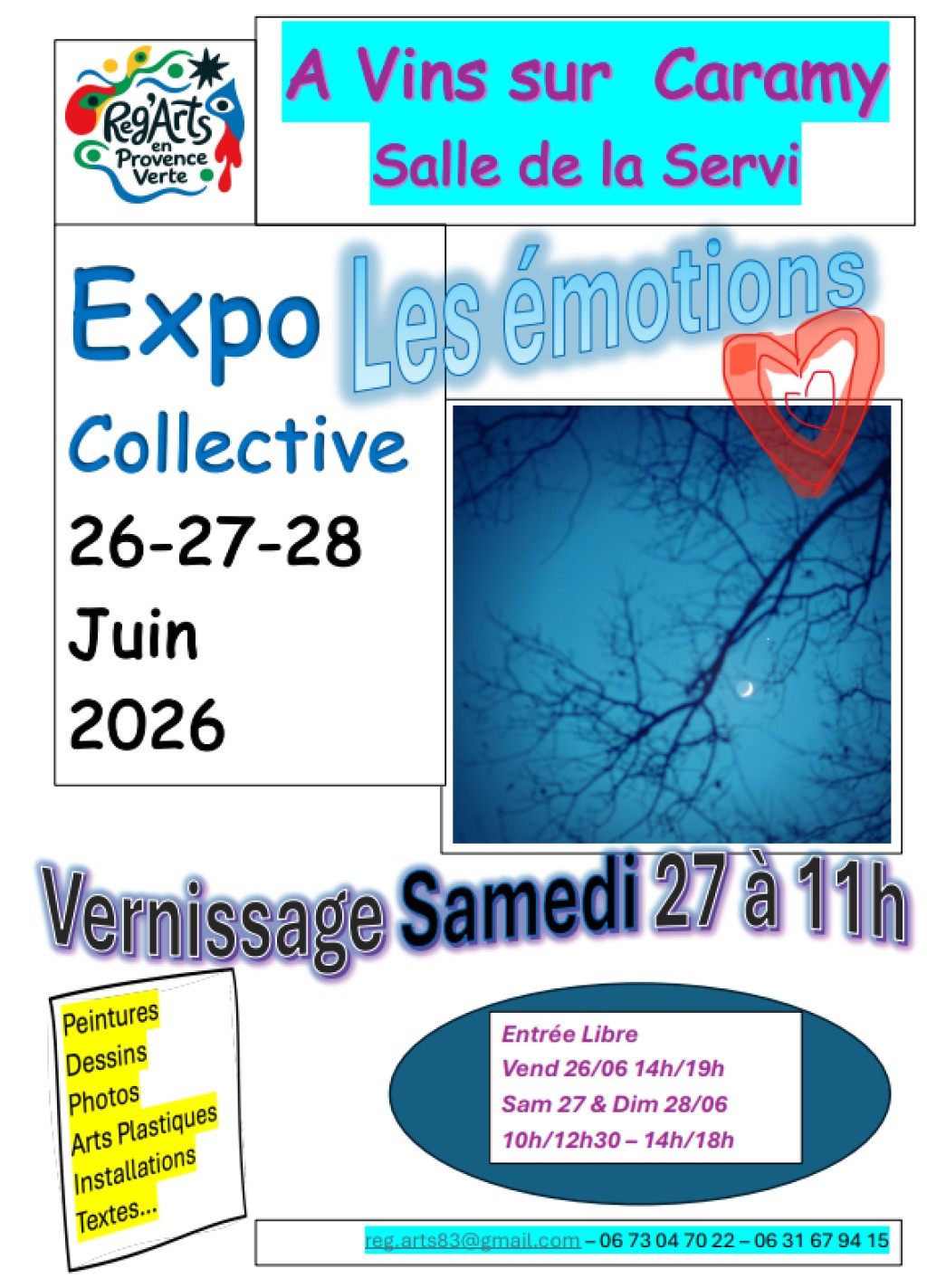 Exposition : les émotions - arts plastiques