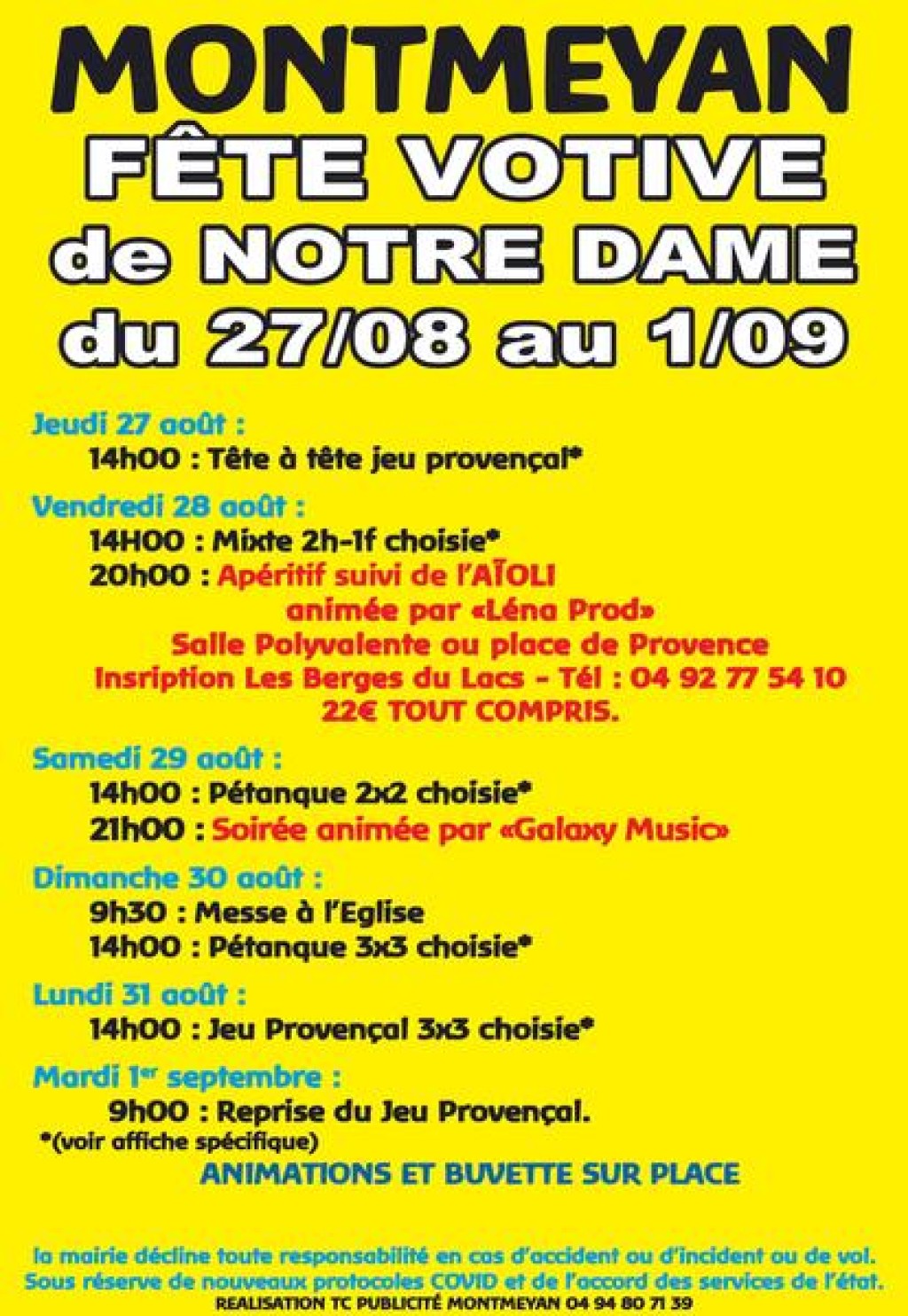 Fête votive de Notre Dame